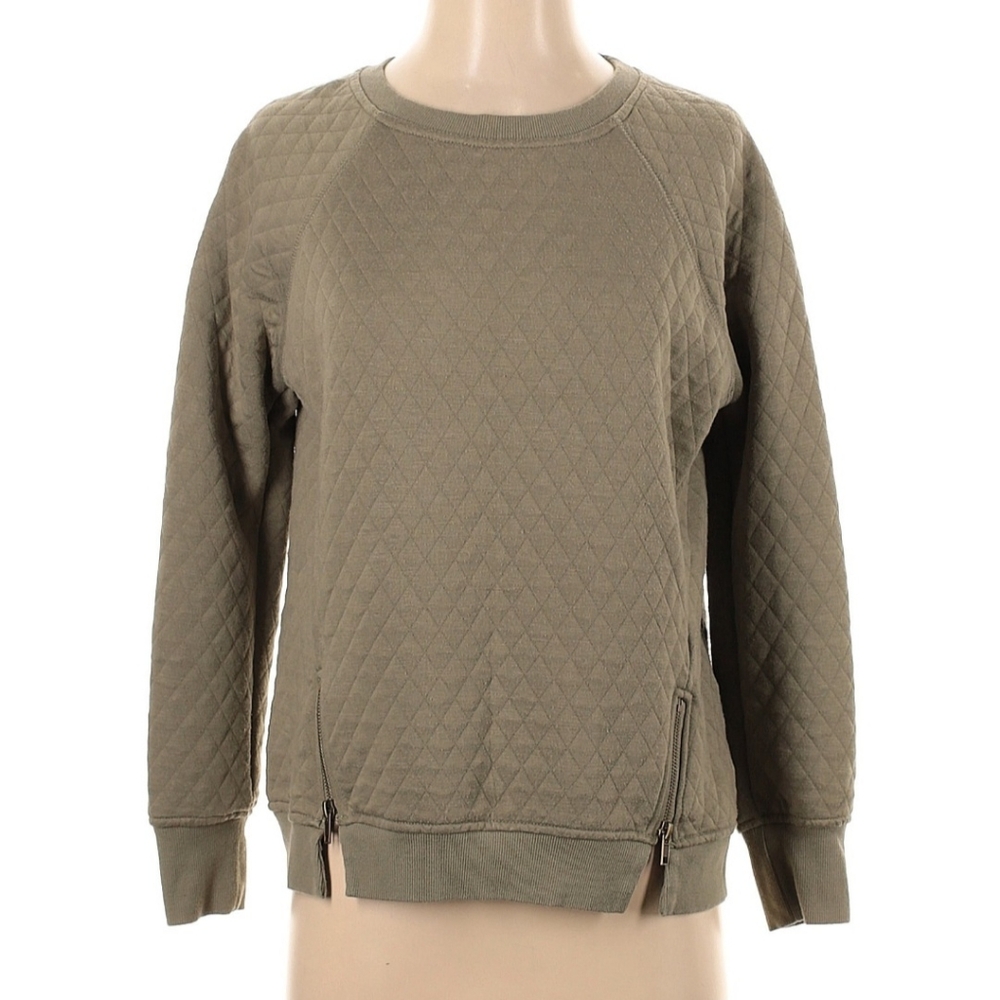 Max Pullover Sweater, Tan / Olive, Size Small